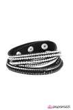 Paparazzi "Strong is the New Beautiful" Black Wrap Bracelet Paparazzi Jewelry