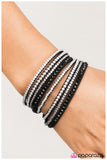 Paparazzi "Strong is the New Beautiful" Black Wrap Bracelet Paparazzi Jewelry