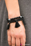 Paparazzi "Studying Abroad - Black" bracelet Paparazzi Jewelry