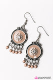 Paparazzi "Such A Flirt" Brown Earrings Paparazzi Jewelry