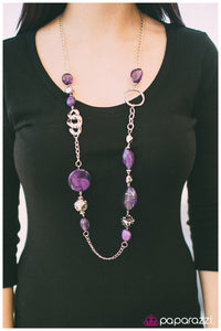 Paparazzi "Sucker Punch" Purple Necklace & Earring Set Paparazzi Jewelry