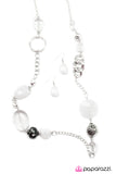 Paparazzi "Sucker Punch" White Necklace & Earring Set Paparazzi Jewelry