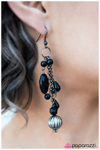 Paparazzi "Suddenly Splendid" Black Earrings Paparazzi Jewelry