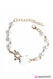 Paparazzi "Sugar and Spice" White Bracelet Paparazzi Jewelry