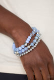 Paparazzi "Sugary Shimmer” Blue Bracelet Paparazzi Jewelry