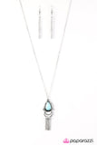Paparazzi "Summer Fiesta" Blue Necklace & Earring Set Paparazzi Jewelry