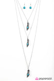 Paparazzi "Summer Flight - Blue" necklace Paparazzi Jewelry