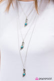 Paparazzi "Summer Flight - Blue" necklace Paparazzi Jewelry