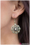 Paparazzi "Summer Getaway - Brass" earring Paparazzi Jewelry