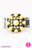Paparazzi "Summer Haze - Yellow" ring Paparazzi Jewelry