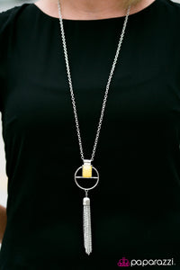 Paparazzi "Summer Is Calling My Name - Yellow" Necklace & Earring Set Paparazzi Jewelry