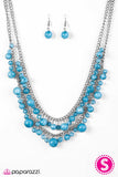 Paparazzi "Summer Isles - Blue" Necklace & Earring Set Paparazzi Jewelry