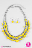 Paparazzi "Summer Isles - Yellow" Necklace & Earring Set Paparazzi Jewelry