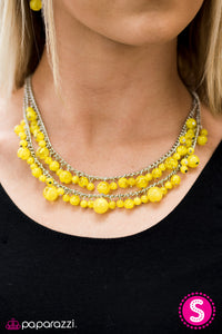 Paparazzi "Summer Isles - Yellow" Necklace & Earring Set Paparazzi Jewelry