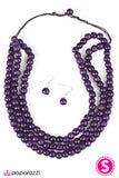 Paparazzi "Summer Mai Tai - Purple" Necklace & Earring Set Paparazzi Jewelry