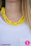 Paparazzi "Summer Mai Tai - Yellow" Necklace & Earring Set Paparazzi Jewelry