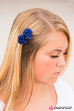 Paparazzi "Summer Pom Poms - Blue" hair clip Paparazzi Jewelry