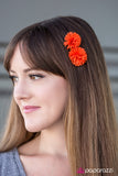 Paparazzi "Summer Pom Poms - Orange" hair clip Paparazzi Jewelry