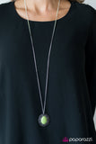 Paparazzi "Summer Ranch" Green Necklace & Earring Set Paparazzi Jewelry