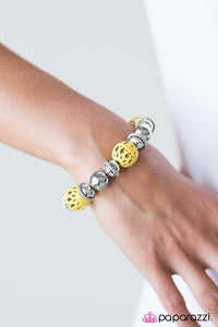 Paparazzi "Summer Sailing - Yellow" bracelet Paparazzi Jewelry