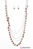 Paparazzi "Summer Showers - Brown" necklace Paparazzi Jewelry