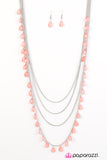 Paparazzi "Summer Showers - Orange" necklace Paparazzi Jewelry