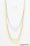 Paparazzi "Summer Showers - Yellow" necklace Paparazzi Jewelry