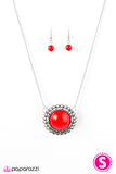 Paparazzi "Summer Sun - Red" necklace Paparazzi Jewelry