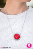 Paparazzi "Summer Sun - Red" necklace Paparazzi Jewelry