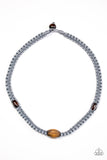 Paparazzi "Summer Surfin - Silver" necklace Paparazzi Jewelry