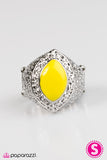 Paparazzi "Summer Vibes - Yellow" ring Paparazzi Jewelry