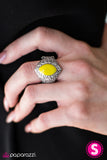 Paparazzi "Summer Vibes - Yellow" ring Paparazzi Jewelry