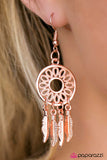 Paparazzi "Suncatcher" Copper Earrings Paparazzi Jewelry