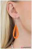 Paparazzi "Sunset Samba" Orange Necklace & Earring Set Paparazzi Jewelry