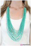 Paparazzi "Sunset Samba" Blue Necklace & Earring Set Paparazzi Jewelry