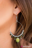 Paparazzi "Sunset Shores - Green" earring Paparazzi Jewelry