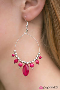 Paparazzi "Sunset Shores - Pink" earring Paparazzi Jewelry