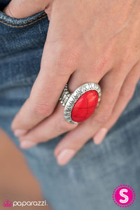 Paparazzi "Sunshine On My Mind" Red Ring Paparazzi Jewelry