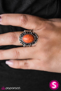 Paparazzi "Sun Valley - Orange" ring Paparazzi Jewelry