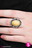 Paparazzi "Sun Valley - Yellow" ring Paparazzi Jewelry