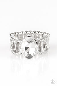 Paparazzi "Supreme Bling" White Ring Paparazzi Jewelry