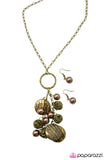 Paparazzi "Sure Thing! - Brass" necklace Paparazzi Jewelry