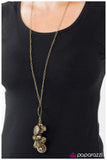 Paparazzi "Sure Thing! - Brass" necklace Paparazzi Jewelry