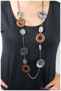 Paparazzi "Surfs Up" Black Necklace & Earring Set Paparazzi Jewelry