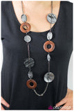 Paparazzi "Surfs Up" Black Necklace & Earring Set Paparazzi Jewelry