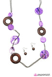 Paparazzi "Surfs Up" Purple Necklace & Earring Set Paparazzi Jewelry