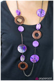 Paparazzi "Surfs Up" Purple Necklace & Earring Set Paparazzi Jewelry