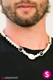 Paparazzi "Surf Zone" White Urban Necklace Unisex Paparazzi Jewelry