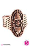 Paparazzi "Survivor - Copper" ring Paparazzi Jewelry