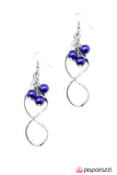 Paparazzi "Suspended In Time" Blue Earrings Paparazzi Jewelry
